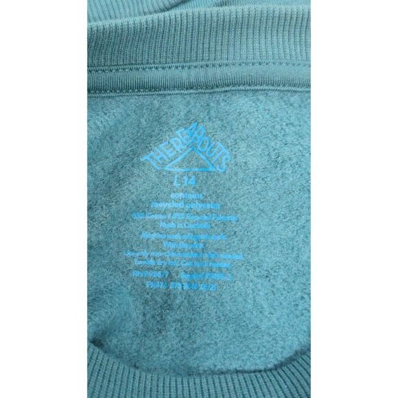 There Abouts Girls Size Large 14 Sweater Green Ruffle Soft Pull On Long Sleeve - Picture 7 of 8